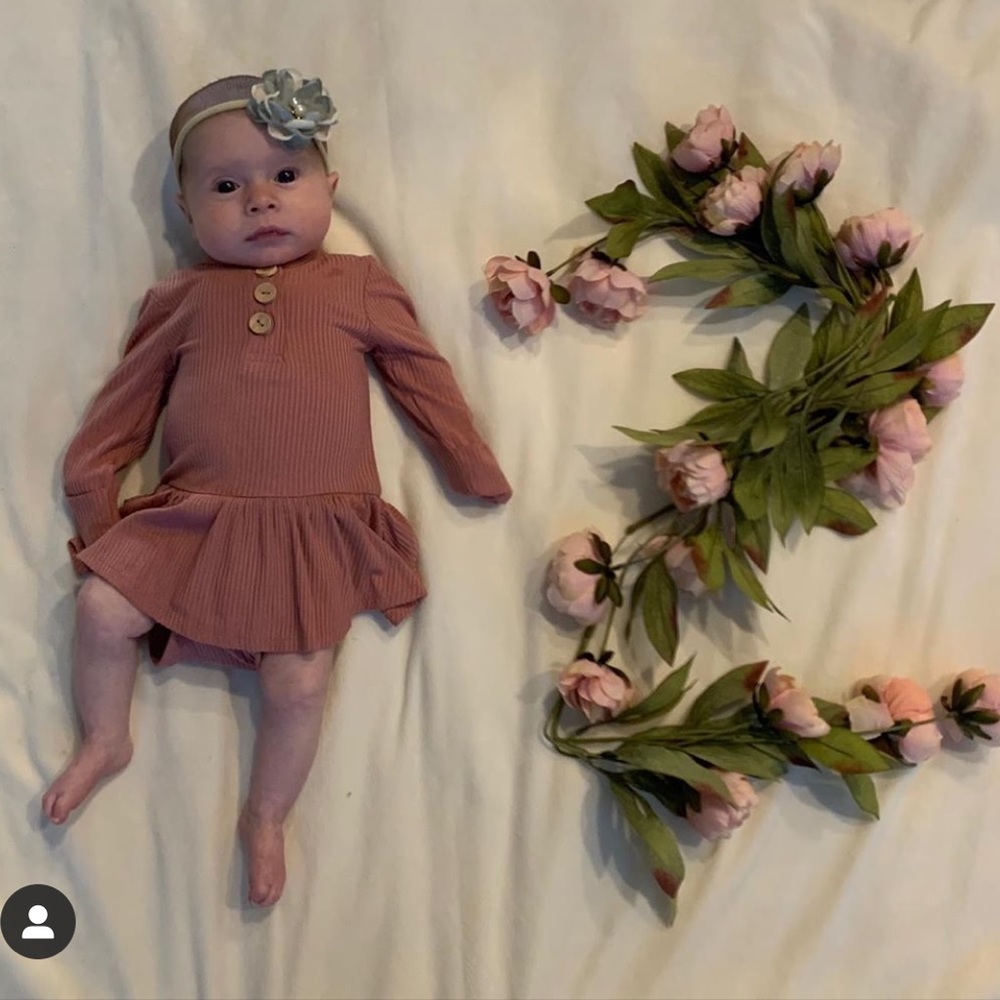 Discontinued Posh Peanut Pink Ribbed dress